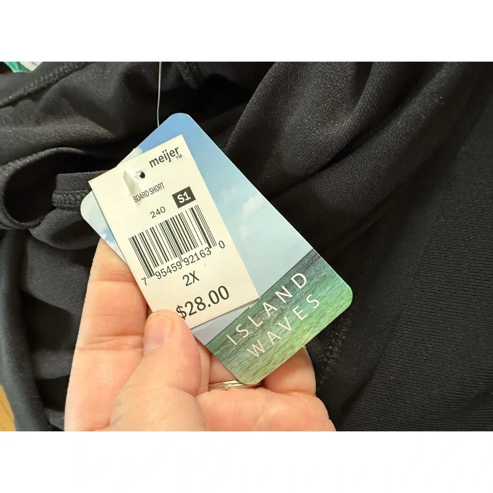 NWT‎ Island Waves black swim suit bottoms